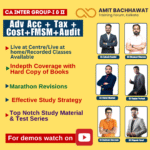 CA Inter Advanced Accounting + Tax + Costing + FMSM + Audit (B.V) (S.K)
