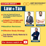 CA INTER Group-I Law + Tax