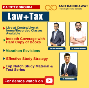 CA INTER Group-I Law +Tax