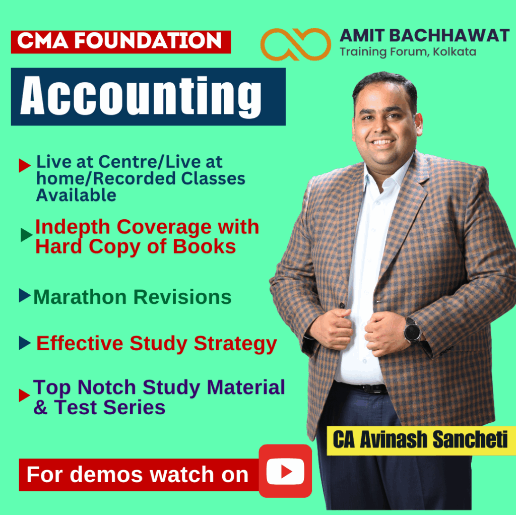 CMA Foundation Accounting