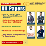 CA Inter Accounting + Law + Taxation (AK,BB,VB)