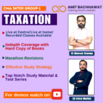 CMA INTER Group- I Taxation