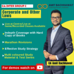CA INTER Group- I Corporate and Other Laws
