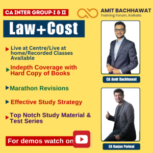 CA Inter Law + Cost