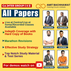 CA INTER Group-I&II all papers