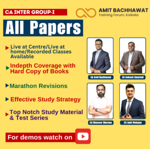 CA INTER Group-I all papers