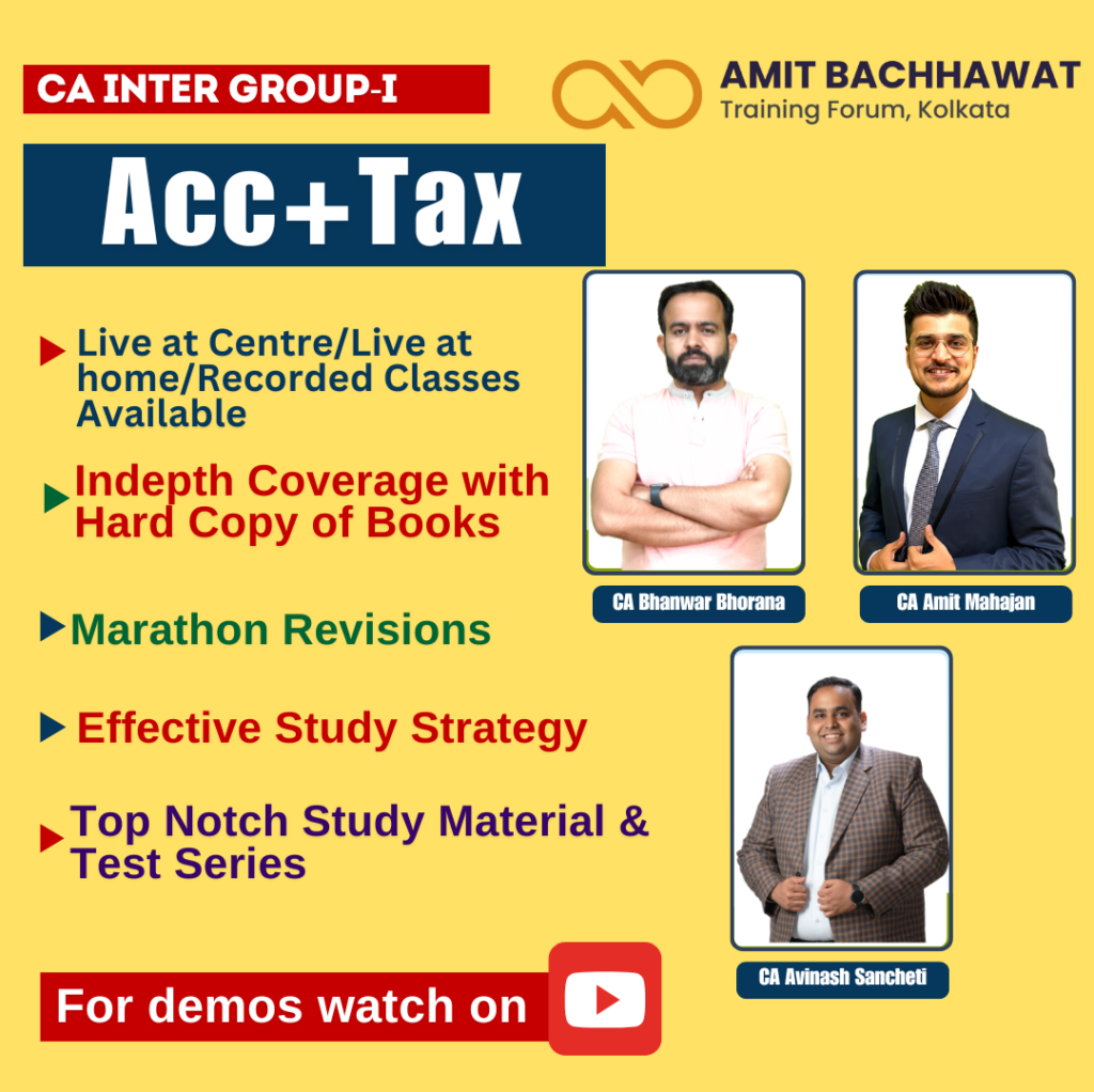 CA INTER Group-I Acc+Tax