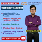 CA Foundation Math, Stats & LR (Q.A) -