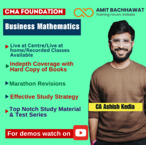 CMA Foundation Mathemathics