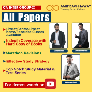 CA Inter Cost + FM-SM + Audit (RP, RJ)