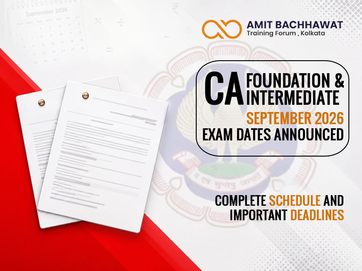 The release of the CA Foundation and CA Intermediate September 2026 examination schedule marks an important stage for every Chartered Accountancy aspirant.